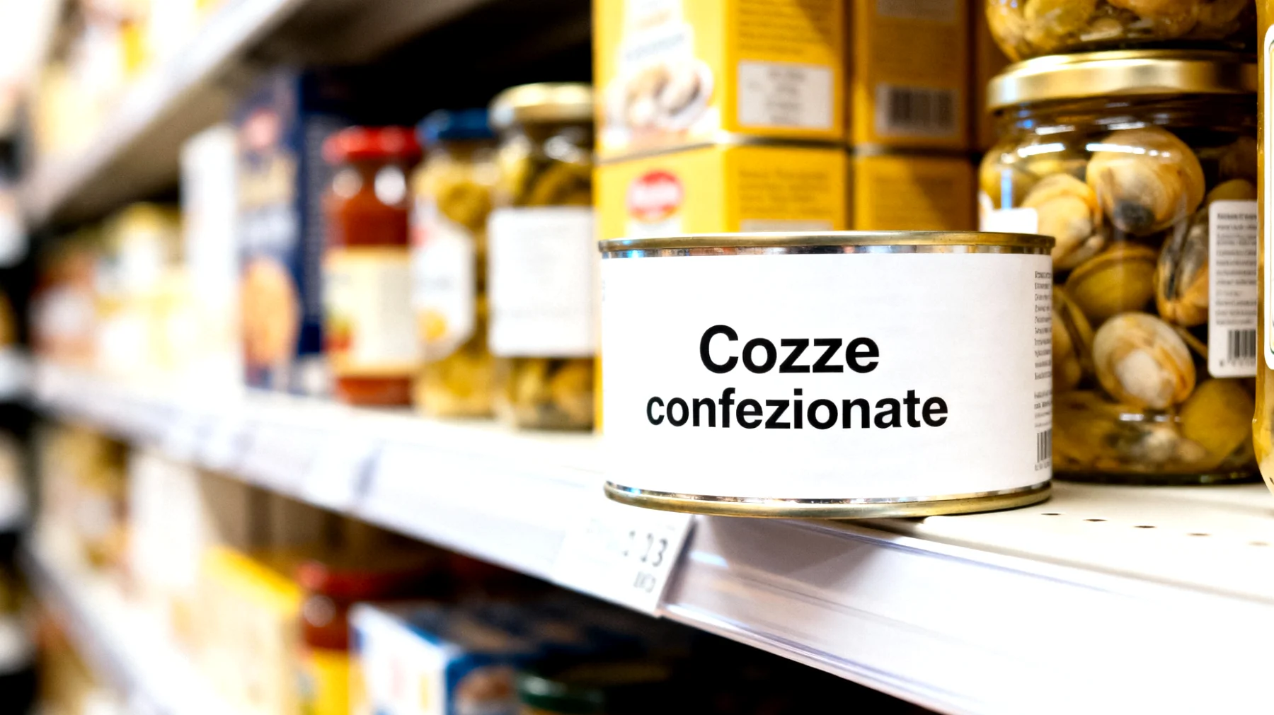 Cozze confezionate"