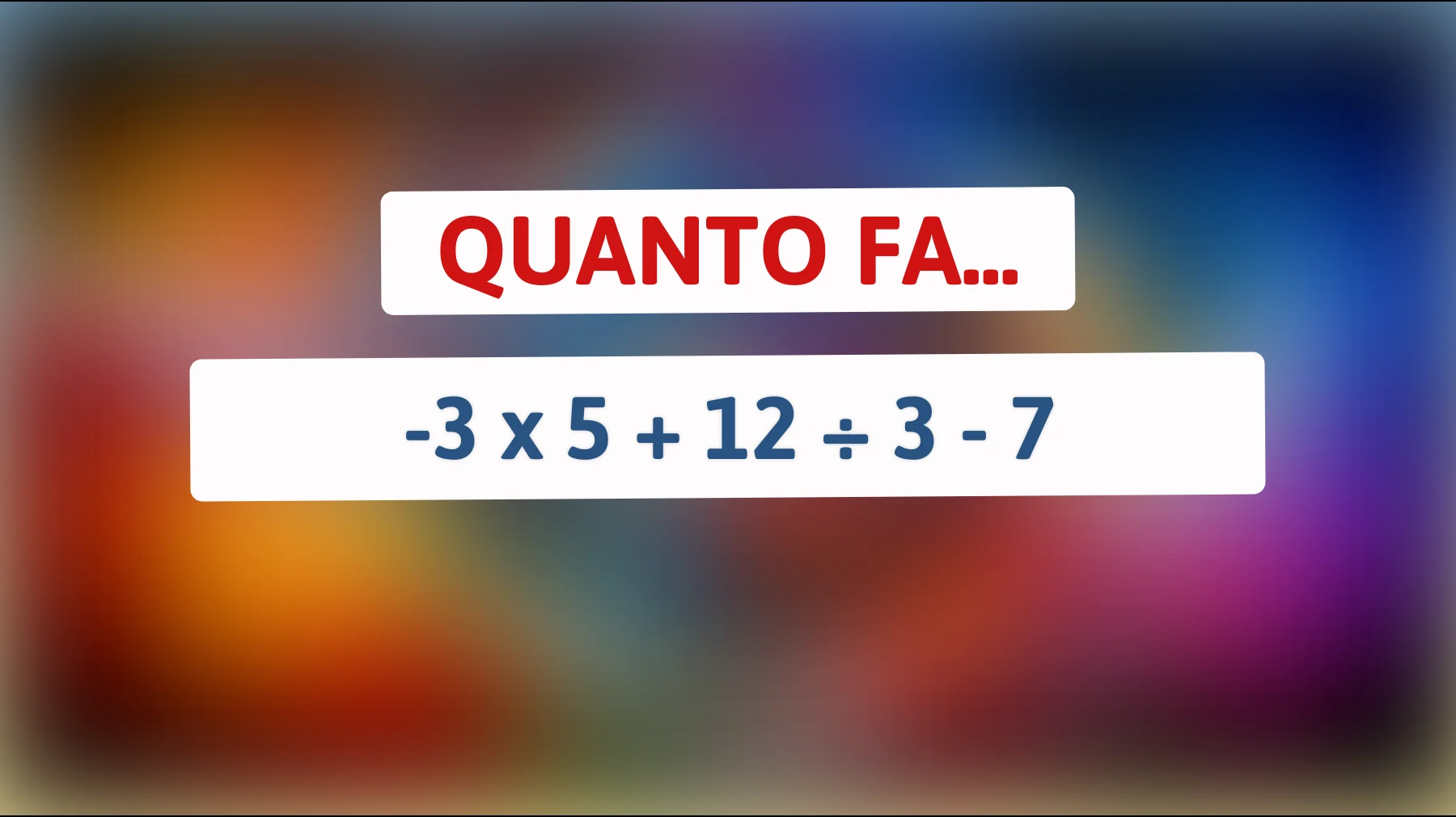Hai il coraggio di risolvere questo enigma matematico che solo i più intelligenti riescono a risolvere? Accetta la sfida e scopri la risposta!"