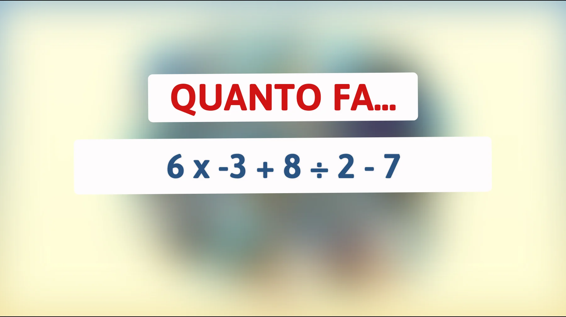 Scopri se sei un vero genio: riesci a risolvere questo enigma matematico che sfida le menti più brillanti?"